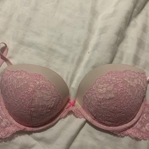 Pink Victoria’s Secret Push Up Bra